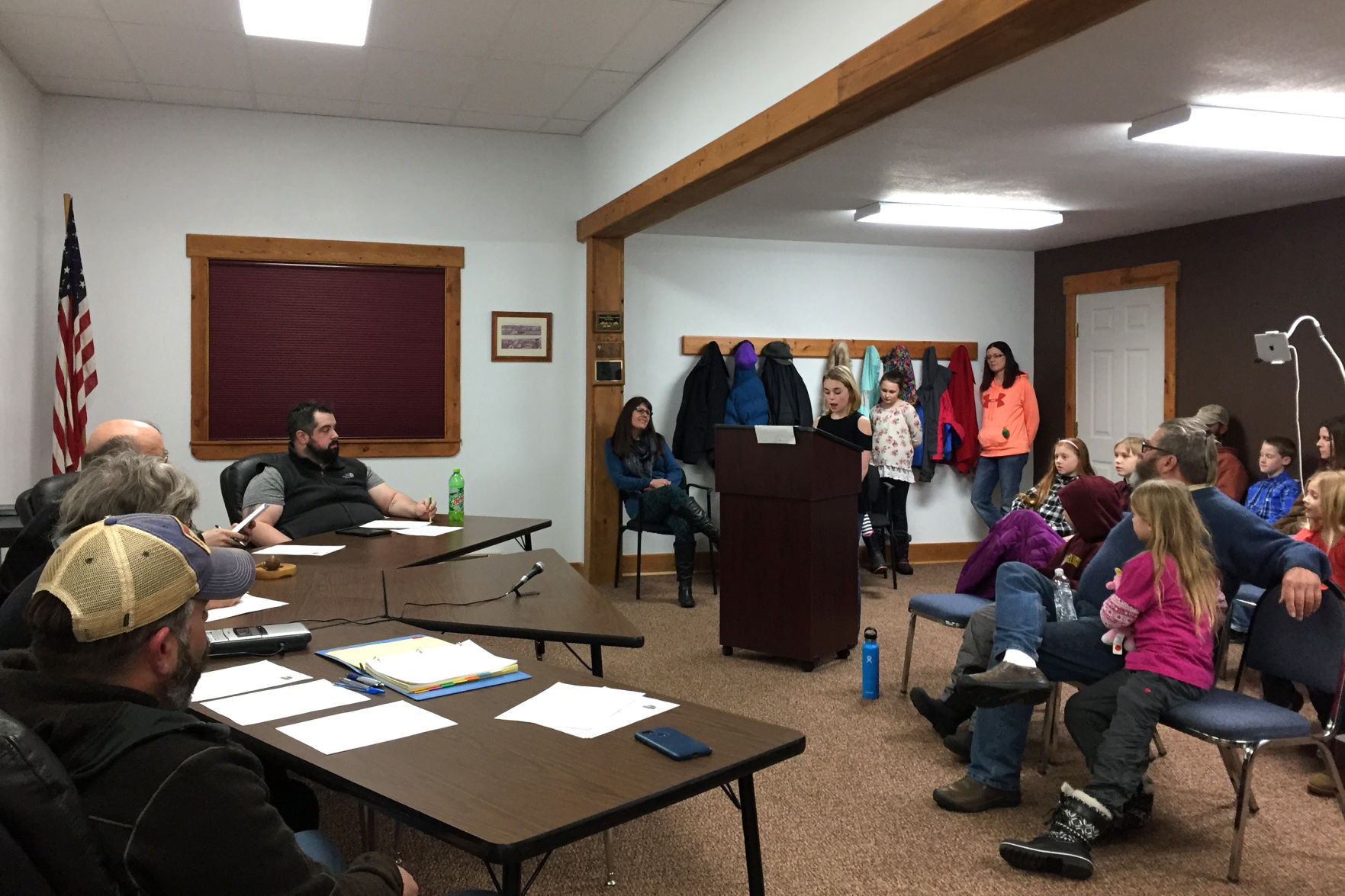 Choteau students address council